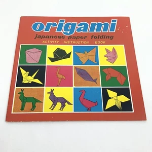 Vintage Origami Japanese Paper Folding Activity Instruction Book - Picture 1 of 4