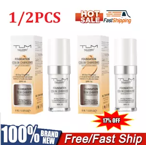 1/2Pcs Magic Color Changing Foundation TLM Makeup Change To Your Skin Tone☃ - Picture 1 of 12