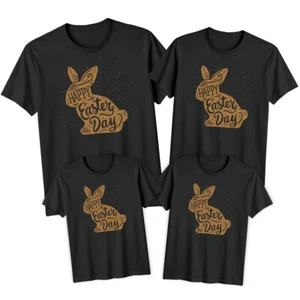 Family Bunny Happy Easter T-Shirt Tee Festival Holiday Matching Outfit #ED - Picture 1 of 24