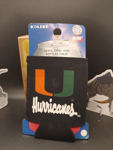New Miami Hurricanes 12oz Beer Soda Insulated Can Holder Cooler Cover