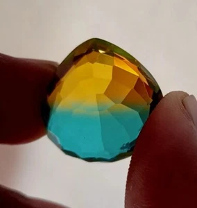 23.40 CT Good Looking Pear Shape A+++ Bi-Multicolor Tourmaline Loose Gemstone - Picture 1 of 11