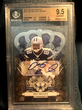 2010 Crown Royale Dez Bryant Rookie Autograph #63/299 BGS 9.5 RC HOF Cowboys