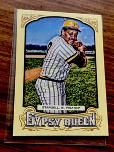Willie Stargell 2014 Gypsy Queen Framed White Card #136, Pirates MLB HOF’er