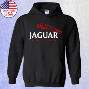Coche de carreras Jaguar negro para hombre talla S a 3XL - Imagen 1 de 1