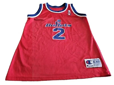 Vtg Chris Webber #2 Washington Bullets Champion Basketball Jersey Youth XL 18-20 - Image 1 of 4