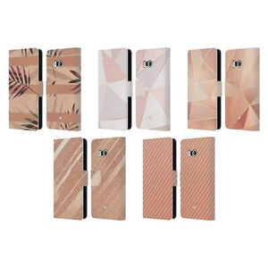 OFFICIAL ALYN SPILLER ROSE GOLD LEATHER BOOK WALLET CASE FOR HTC PHONES 1 - Picture 1 of 7