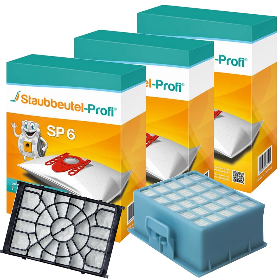 STAUBBEUTEL-PROFI Staubsuagerbeutel SP6 geeig. für Siemens VSP3AAAA VSC3320 iQ300 VSZ4G...VSZ4GMJU