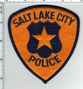 Salt Lake City Polizei (Utah) orange Hintergrund Schulter Patch aus den 1980er Jahren - Bild 1 von 1