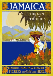TA28 Vintage Jamaika Juwel der Tropen Reise Poster Druck - A1 A2 A3 - Bild 1 von 1