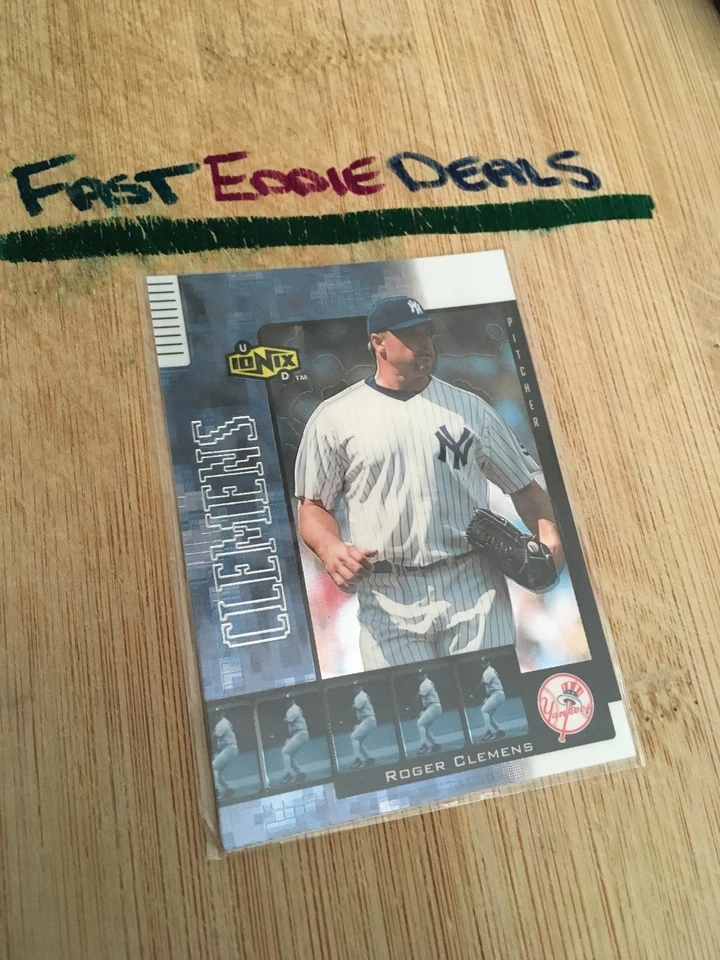 UPPER DECK BASEBALL 2000 ROGER CLEMENS IONIX CARD 58 NEW YORK YANKEES EXCELLENT - Image 1 of 2