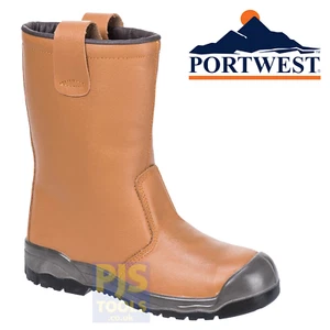 Portwest Steelite FW13 tan rigger boots with scuff cap all sizes *Free postage* - Picture 1 of 3