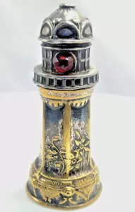 ANTICO PORTA PLACCATO ARGENTO DRALLE ILLUSION FARO PROFUMO con VETRO c1910 g. - Foto 1 di 12