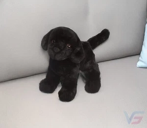 Abraham the black lab plush stuffed dog 8 inch realistic soft toy - Picture 1 of 1