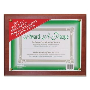 NuDell 18813M Award-A-Plaque Document Holder Acrylic/Plastic 10-1/2 x 13 - Picture 1 of 5