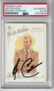 Autographed Jim Calhoun A&G card PSA/DNA certified HOF - Picture 1 of 1