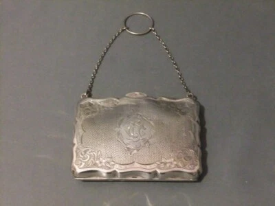 Borsa argento inizio XX secolo Birmingham 1910 - Immagine 1 di 4