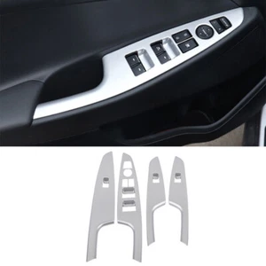 For Hyundai Tucson 2019-2021 Matte Silver Window Lift Switch Button Cover Trim - Picture 1 of 7