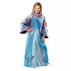 Disney Princess Cinderella Comfy Kids Blanket w/ Sleeves 48'' x 48'' - Picture 1 of 1