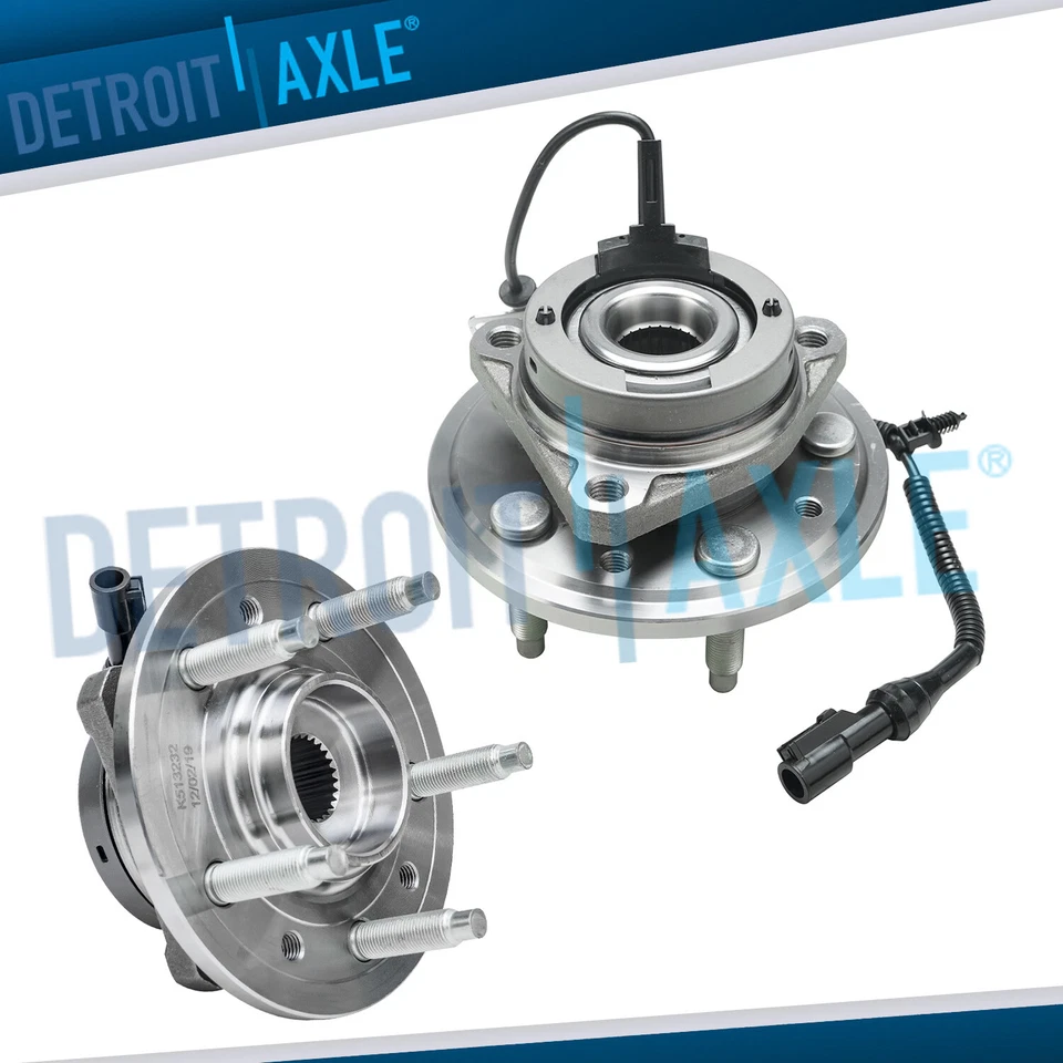 Par de cubo de roda dianteira e conjunto de rolamentos para Ford Freestar Monterey com ABS - Imagem 1 de 4