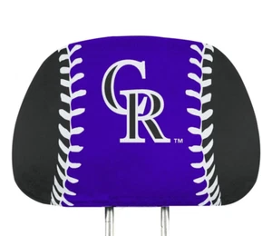 Colorado Rockies MLB Printed Headrest Covers Set of Two - Picture 1 of 1