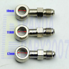 Straight banjo eye fitting adapter AN4 -4 4AN to M10 10mm M11 11mm M12 12mm 1PCS