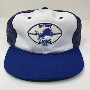 Detroit Lions VTG Sports Specialties Patch Trucker Hat NFL Snapback Cap NOS RARE - Picture 1 of 17