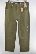 New Levi's Silvertab Loose Fit Green Machine Jeans Mens Size 32x32