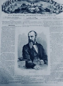 1856 1869 HORACE VERNET VIE OEUVRES 3 JOURNAUX ANCIENS - Imagen 1 de 3