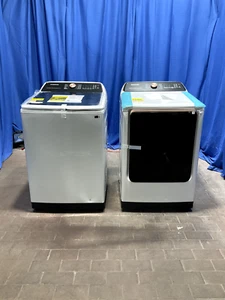 Samsung Washer WA55CG7500AEUS & DVE55A7300 Electric Dryer Set MSRP: $2592, 1148 - Picture 1 of 9