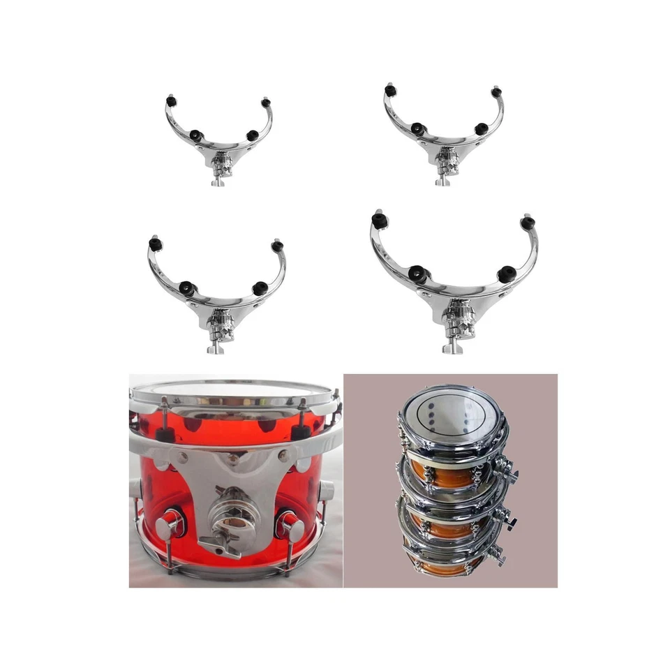 Tom Drum Suspension Rim Mount, Drum Set Accessories, Cast Mount Drum Parts for - Image 1 of 1