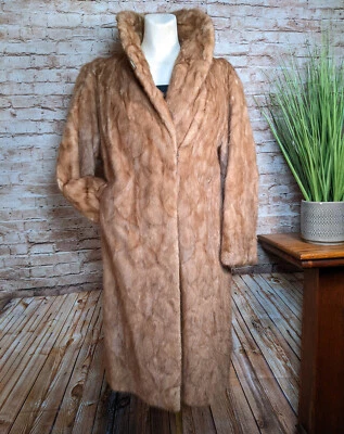 Abrigo Conrad’s Fine Furs Duluth Vintage Años 50-60 Caramelo Piel Visón M ¡Excelente! Foto 1 de 4