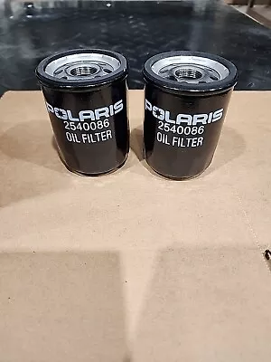 Lote de 2 filtros de aceite originales Polaris 2540086 RZR, Ranger, General, ACE y más Foto 1 de 3