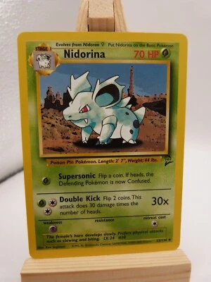 Pokemon Uncommon Card : Nidorina  53/130 (Base Set 2) - Image 1 of 4