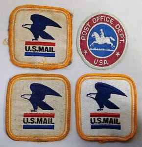 Vintage Patch Lot U.S. Mail Post Office Dept United States Postal Service - Imagen 1 de 4