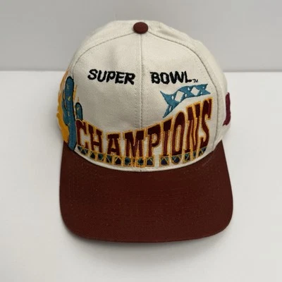 De colección Super Bowl XXX Champions Logo Atlético Snapback Gorra Sombrero NFL Foto 1 de 4