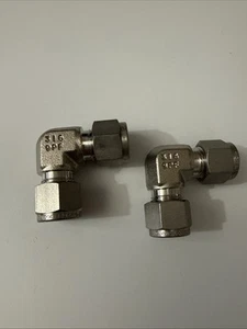 Lot Of 2 - NEW Swagelok SS-600-9 3/8" Elbow Union Stainless Steel 316 - Picture 1 of 3