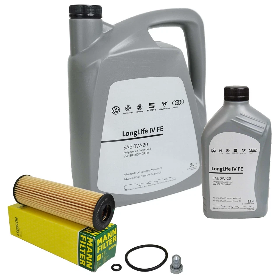 6L ORIGINAL 0W20 mit MANN Ölfilter für VW GOLF 8 PASSAT B8 TIGUAN TOURAN 2.0 TDI - Bild 1 von 1