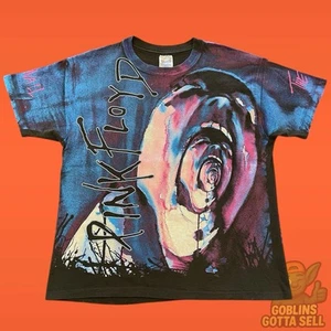 Vintage 90s 1994 Pink Floyd The Wall All Over Print Winterland Band Tee Size XL - Picture 1 of 7