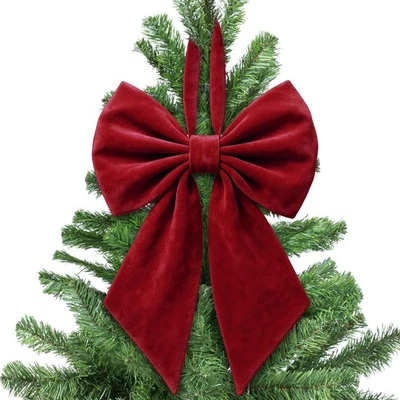 Christmas Tree Topper Bow 22, Large Bow for Decor, Birthday Party Backdrop, R... - Image 1 of 4