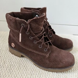 Timberland Lyonsdale Marrón Gamuza Botines Tacón Con Cordones Mujer UK 6 US 8 EU 39 - Imagen 1 de 12