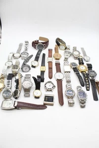 C x30 Vintage Gents Quartz Wristwatches Inc. Pulsar Chronograph, Bench etc N/T - Picture 1 of 13