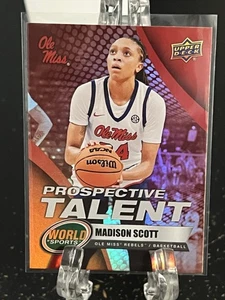 MADISON SCOTT----2025 WORLD OF SPORTS---RED---PROSPECTIVE TALENT---FREE SHIPPING - Picture 1 of 2