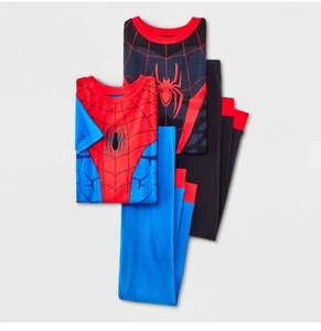 2 sets NEW Marvel Spiderman Boys' Pajamas size Red 4pc total - Picture 1 of 4