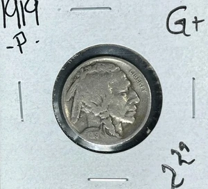 1919-P BUFFALO NICKEL GOOD+~NICE COIN~ - Picture 1 of 2