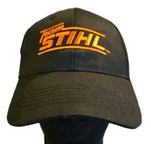 Baseballmütze/Kappe schwarz und orange Team Stihl Druckknopflasche neu mit Etikett - G3 - Bild 1 von 6