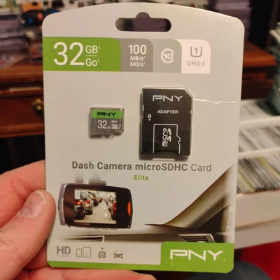 PNY P-SDU32GU185DAC 32GB DASH CAMERA microSDHC Card Elite NEW - Image 1 of 2
