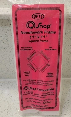 Q-SNAP Embroidery Cross Stitch Needlework Frame 11" x 11" USA - Image 1 of 2