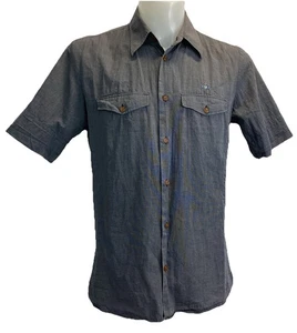 Vivienne Westwood Men’s Grey Short Sleeve Grey Button Down Shirt Size III M/L - Picture 1 of 13