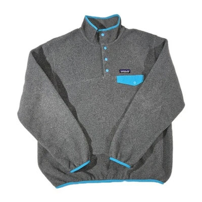 Patagonia Synchilla Snap T  Pullover Fleece Jacket Gray Womens XL  - Image 1 of 4
