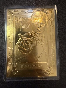 Tarjeta chapada en oro 22K Harry Potter, Danbury Mint Collection VIN1 - Imagen 1 de 2